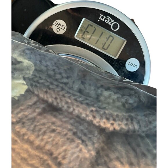 Wooden Ships Cowl Neck Grey‎ Poncho Sweater Size S/M Mohair Wool Chunky Knit - Picture 7 of 7